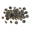 Initial Letter A~Z Alphabet Alloy Enamel Charms ENAM-TA0003-58-3
