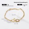 Vintage 304 Stainless Steel Link Bracelets for Women CS6092-1-1