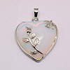 Heart Opalite Pendants GP356-5-3