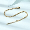 3MM 304 Stainless Steel Twisted Oval Link Chain Bracelets for Man and Women SA-CBAB767-17A-G-2