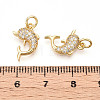 Brass Micro Pave Cubic Zirconia Pendants KK-T070-78G-3