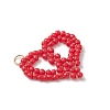 Glass Seed Beaded Pendants PALLOY-MZ01158-02-3