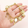 Vintage Alloy Fairy Tale Multi Charm Bracelets for Women WG11E0E-01-5