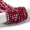 Electroplate Glass Beads Strands LS-EGLA-R030-4x4mm-04-5