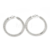 Brass Chain Wrap Big Hoop Earrings for Women EJEW-A070-04P-1