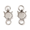 304 Stainless Steel Charms Rhinestone Claw Settings STAS-U025-04A-P-1