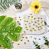 60Pcs Self-adhesion Maple Wood Cabochons WOOD-CP0001-21A-3