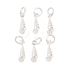 925 Sterling Silver Shell Shape Charms STER-I023-01S-04-1