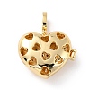 Brass Micro Pave Cubic Zirconia Diffuser Locket Pendants X-ZIRC-Z018-05G-2