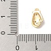 Christmas Theme Brass Micro Pave Cubic Zirconia Charms KK-P278-11G-3