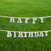 2 Sets Laser Paper Word Happy Birthday Garlands AJEW-HY0001-21-3