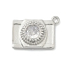 Brass Pave Clear Cubic Zirconia Charms KK-G548-08P-1
