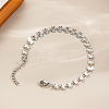 304 Stainless Steel Butterfly Link Chain Bracelets for Women WG8B455-01-1