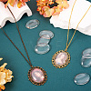 Transparent Clear Glass Flat Back Cabochons GGLA-TA0001-02-40x30-7
