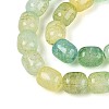 Baking Paint Crackle Glass Beads Strands DGLA-N019-01B-08-4
