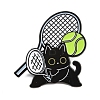 Cat with Tennis Sport Enamel Pins LS-JEWB-I052-05EB-03-1
