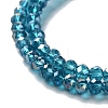 Electroplate Glass Beads Strands X-EGLA-R048-3mm-17-2