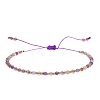 Natural Amethyst Beads Braided Bead Bracelets for Women AI9762-16-1