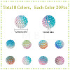 160Pcs 8 Colors Imitation Pearl Acrylic Beads OACR-SC0001-15-2