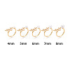 Butterfly Brass Micro Pave Cubic Zirconia Cuff Rings Setting KK-T079-50G-4