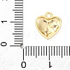 Brass Micro Pave Cubic Zirconia Charms KK-A240-21G-3