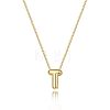 Brass Initial Pendant Box Chain Necklaces for Women FS-WG5C822-20-1