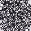 Striped Resin Beads RESI-TAG0001-01-3