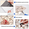Square Mosaic Aluminum Plastic Self-Adhesive Wall Stickers DIY-WH0257-15B-6
