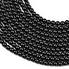Natural Black Spinel Round Bead Strands G-A130-2mm-32A-4