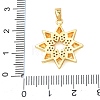 Brass Rhinestone Pendants RB-CBA2C2D-02G-3