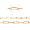Brass Paperclip Chains CHC-I036-37G-2