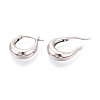 925 Sterling Silver Hoop Earrings STER-N016-130P-4