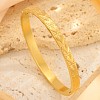 304 Stainless Steel Embossed Heart Hinged Cuff Bangles for Women WG2D3B0-01-1