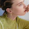 2Pcs 925 Sterling Silver Leverback Earring Findings STER-BC0003-08G-5