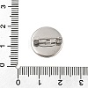 304 Stainless Steel Brooch Cabochon Settings STAS-E547-08B-P-4