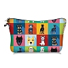 Colorful Animal Print Linen Cosmetic Zipper Pouches PW-WGAC69E-05-1