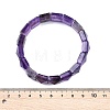 Natural Amethyst Beads Stretch Bracelets for Women Men BJEW-C097-06Z-3