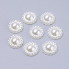 10.5MM Sunflower Acrylic Pearl Flatback Cabochons for Bracelet Making X-MACR-F016-22-1