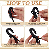 50Pcs Plastic Elastic Rope Hooks KY-MA0001-02-4