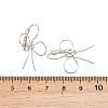 Bowknot Brass Leverback Earrings EJEW-A150-04C-P-5