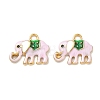 304 Stainless Steel Enamel Pendants STAS-L316-07G-01-1