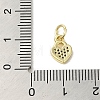 Real 18K Gold Plated Brass Pave Cubic Zirconia Pendants KK-M283-08E-01-3