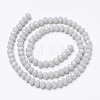 Opaque Solid Color Glass Beads Strands EGLA-A034-P10mm-D15-2