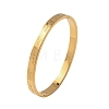 Engraved 304 Stainless Steel Hinged Bangles for Women BJEW-K307-01G-2