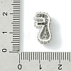 Rack Plating Brass Clear Cubic Zirconia Pendants KK-S378-01P-F-3