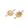 304 Stainless Steel Micro Pave Cubic Zirconia Connector Charm LS-ZIRC-F147-02G-03-2
