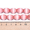 Dyed Natural Selenite Beads Strands G-T138-232H-4