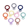 Spray Painted Alloy Swivel Snap Hooks Clasps PALLOY-K257-06-01-1