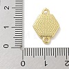 Brass Pave Shell Connector Charms KK-M300-10G-03-3