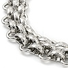 304 Stainless Steel Chain Necklaces NJEW-P298-01A-P-2